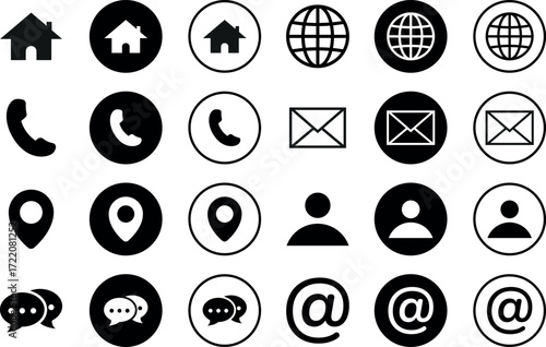 Web Icon Set, Website Set Icon Vector, For Computer