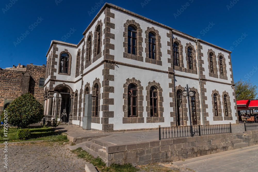 Fototapeta premium Historical Corps Building at Ickale (citadel) in Diyarbakir, Turkey