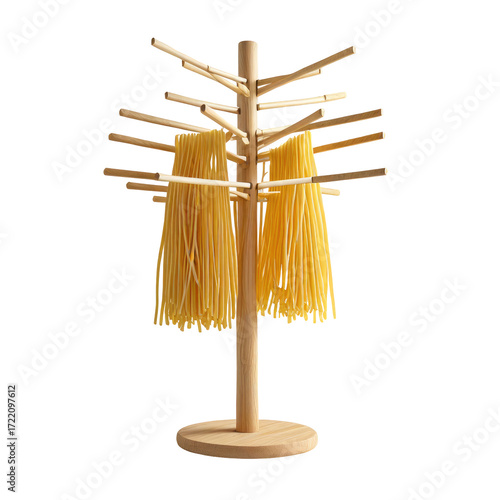 Wooden pasta drying rack, kitchen, spaghetti drying, home use