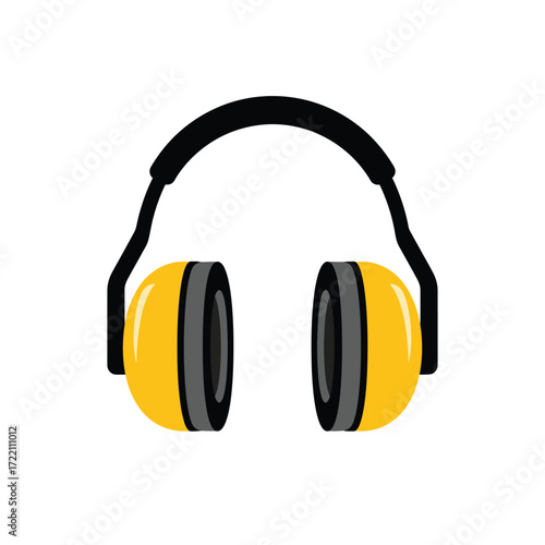 Essential safety ear muffs for industrial hearing protection, providing crucial sound reduction in noisy work environments.