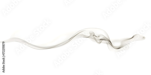 Elegant Smoke Trails: A delicate wisp of smoke gracefully curves, creating an ethereal and visually captivating display. The artwork showcases its movement and form. 