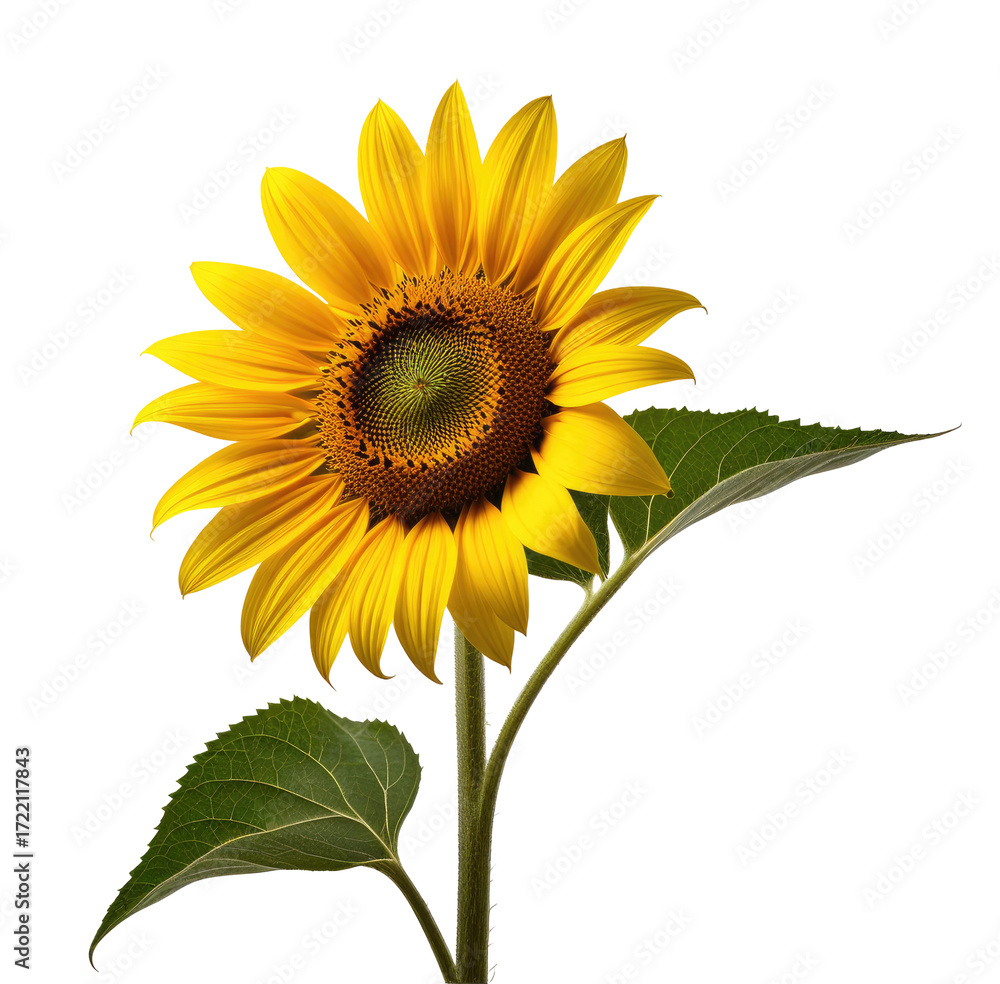 Obraz premium Vibrant Sunflower Close-up, Dark Background, Floral Design
