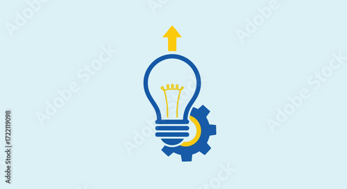 Minimalist Light Blue Background with Abstract Circular Element Simple and Clean Design for Digital Projects