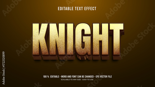 knight editable text effect