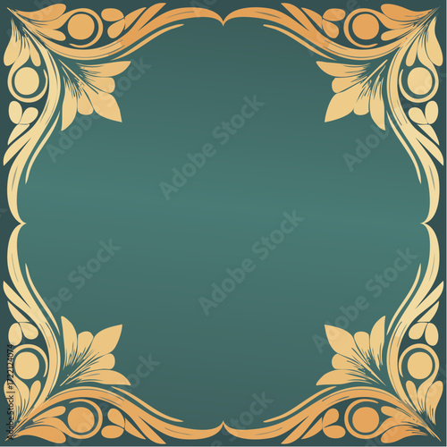 flourish frame elegant border for certificates, menus, and high-end packaging — ornamental gateway to curated content.