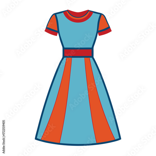 Find the perfect blue and orange dress for your next event shop stylish dresses online now