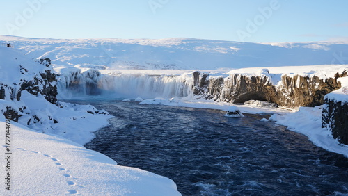 Goðafoss Iceland winter
