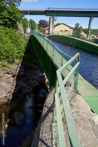  Stunning Aqueduct at High Point of Dalsland Canal Route, Tourist Attraction in Håverud, Sweden