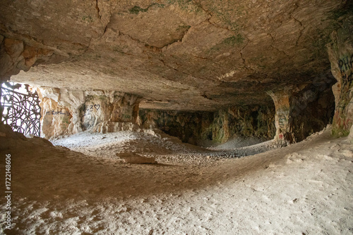 Landmark cave in the village of Shiryaevo Samara region