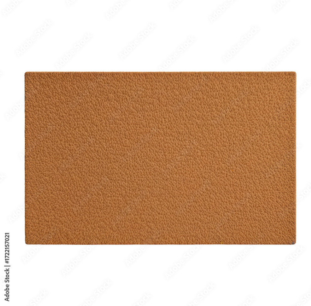 Fototapeta premium Brown textured fabric swatch studio shot, website background