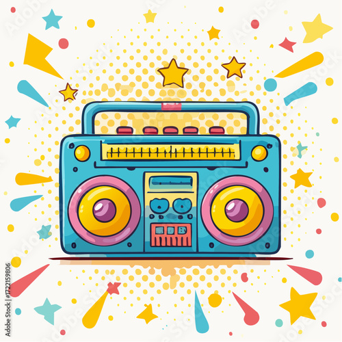 retro music BOOM BOX