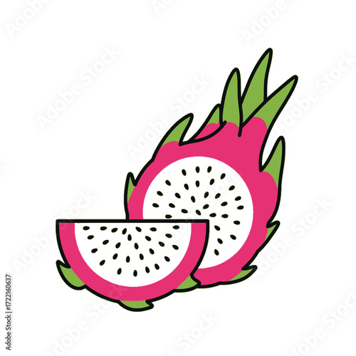Dragon fruit Still life Simple style Freshness and vibrancy Tropical delight