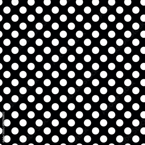 Black and white background, vector texture with circles. Splash effect banner. Dotted abstract illustration with drops of rain. Seamless pattern for fabric, textile.