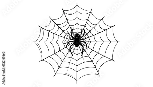 Spiderweb with spider