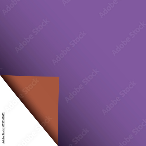 Free Download Page curl. Curled color paper. Blank sheet of ripped aged paper bright color corner. Copy space design for text, advertising, poster, wallpaper, backdrop. Printable lined and squared grid paper. - GFXLoad