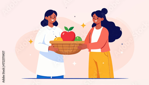 Sharing Healthy Fruits Nutrition and Wellness Gift