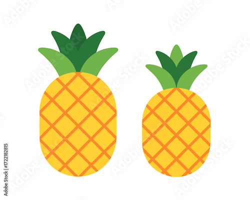 Minimalist illustration of two identical abstract shapes