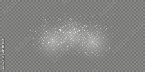 Shimmering Sparkle Dust on Transparent Background
