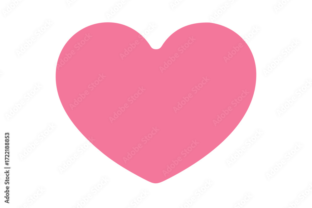 ícone de coração rosa flat SVG e PNG