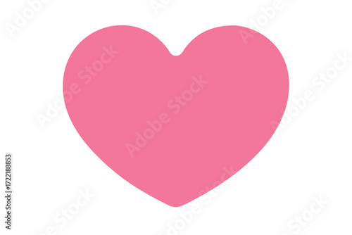 ícone de coração rosa flat SVG e PNG