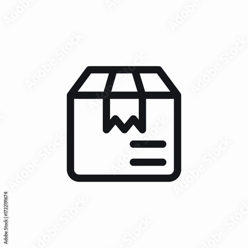delivery package box icon sign vector