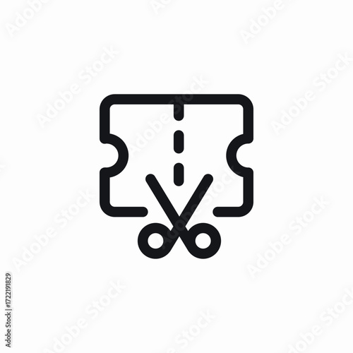 discount card cut icon sign vector