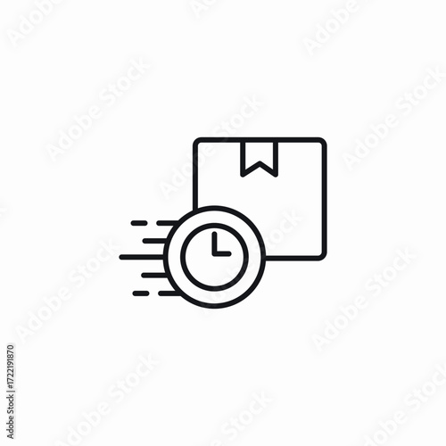 fast express delivery icon sign vector