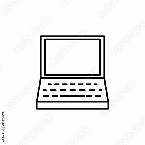 laptop device icon sign vector