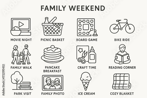 Family weekend activities: movie night, picnic, games, and more