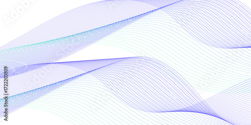 Abstract digital future technology concept blue smooth lines background. Wavy curve lines and . frequency sound wave, twisted curve lines background. Banner design.	
