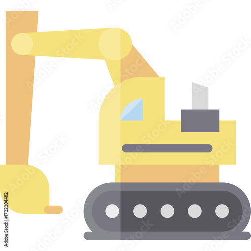 Simple Excavator Vector
