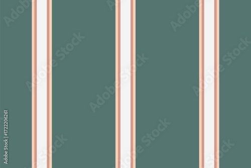 Clean, retrostyle stripe pattern in muted green, white, and peach tones. Ideal for backgrounds, textiles, or adding a subtle visual texture to designs.