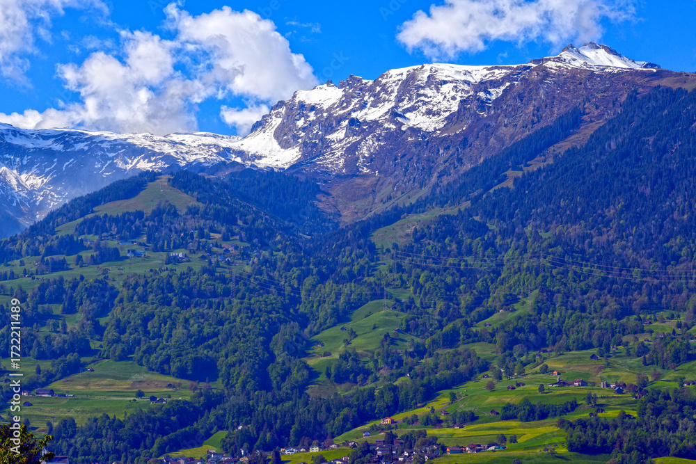 Fototapeta premium Mels/Sargans im Schweizer Kanton St. Gallen