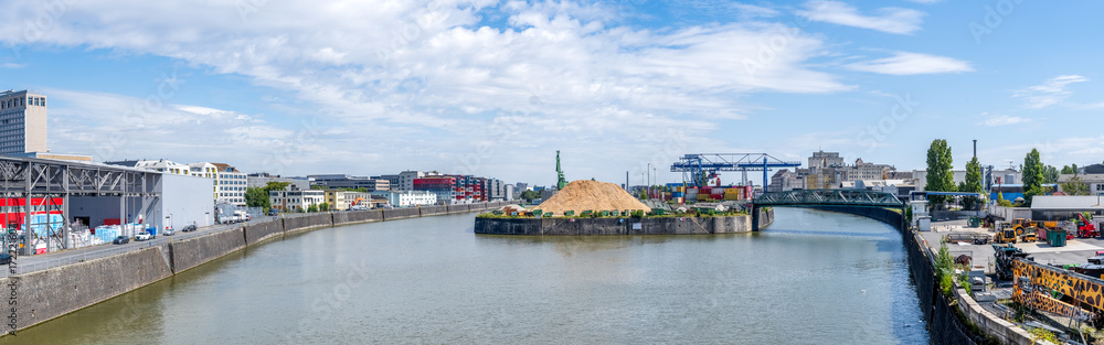 Obraz premium Osthafen, Frankfurt am Main, Hessen, Deutschland 