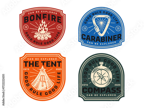 set of vintage labels
