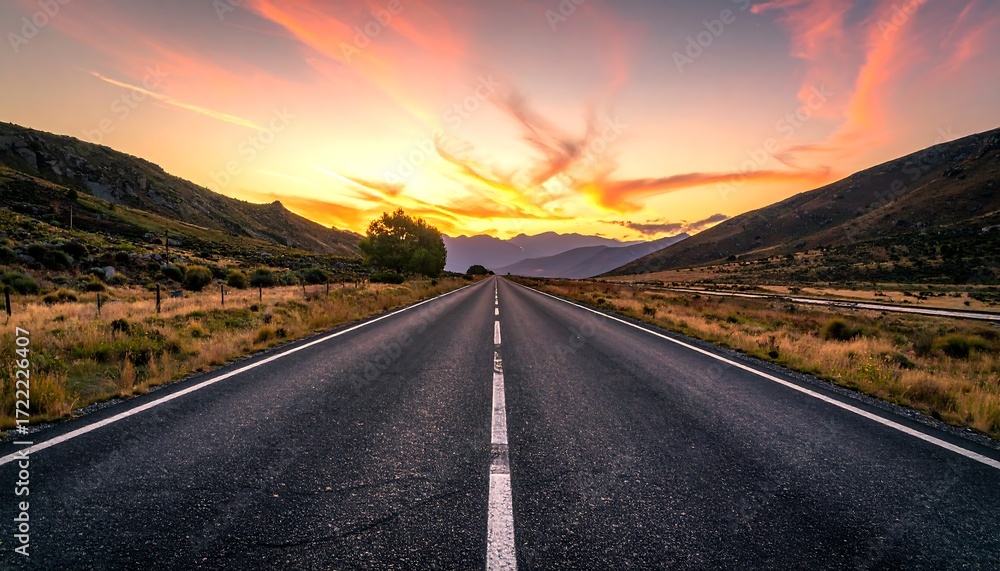 Fototapeta premium Scenic highway at sunset (3)