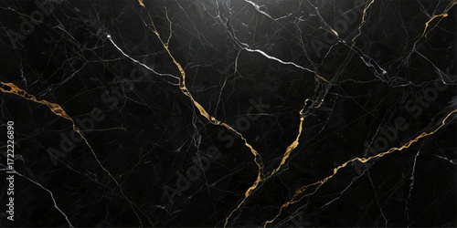 Panoramic black and white stone marble texture background. Black marble texture for skin tile wallpaper luxurious background. Black and white wave line floor ceramic counter texture stone tile.	