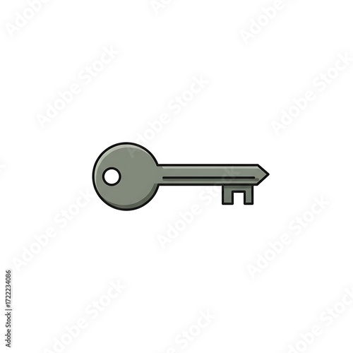 Vintage Nature-Inspired Ornate Key Design