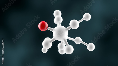 Dexamethasone rotating 3d molecule, molecular structure of glucocorticoid medication, seamless video