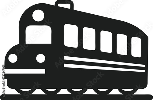Silhouette of a train on a