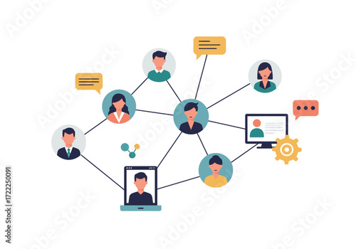 Personal Digital Network and Community Interaction on Social Media.