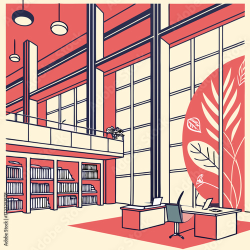vector illustration of a building
