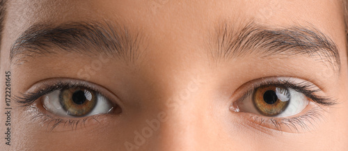 Little boy with brown eyes ...