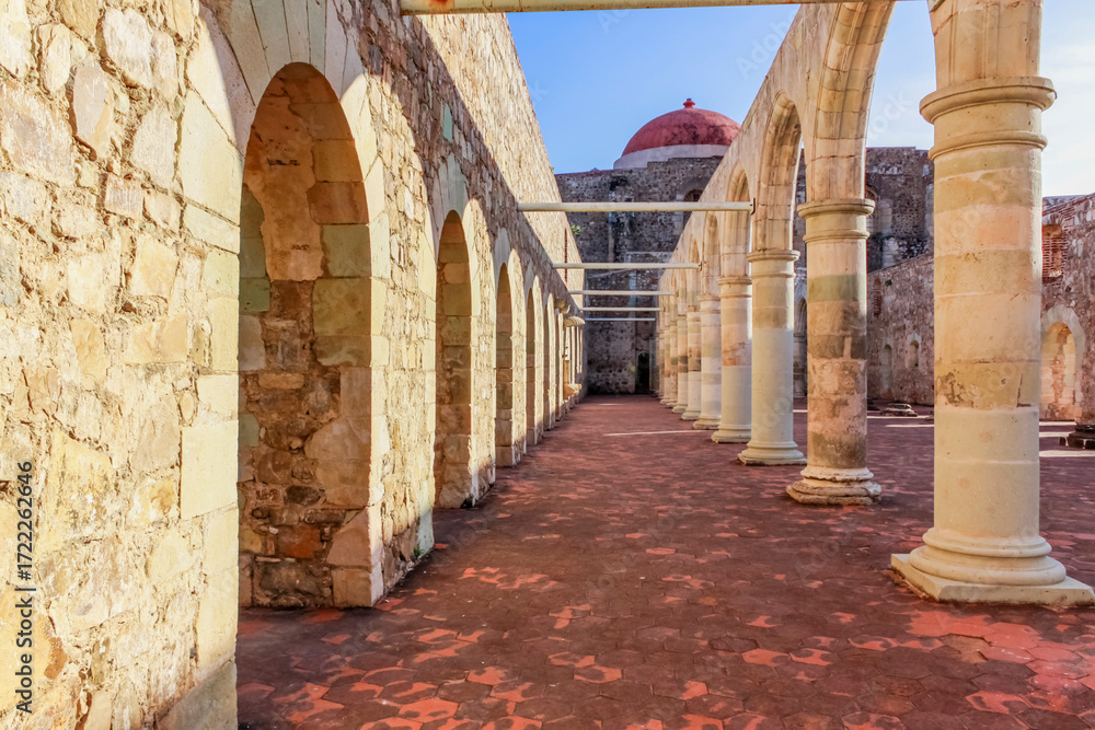 Fototapeta premium Ex Convento de Santiago Apóstol de Cuilapam de Guerrero, Oaxaca, México.
