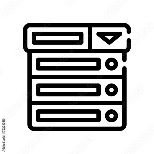 drawer line icon