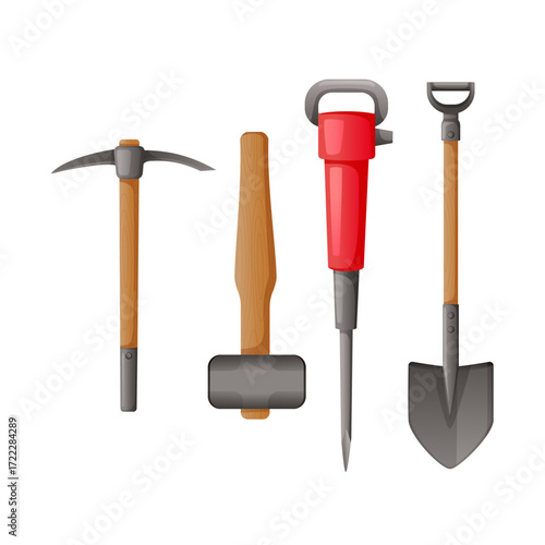 Construction Tools Essential Equipment for Building, Digging, and Demolition Projects