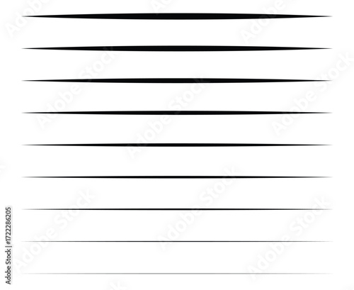 Lines Stroke Sketching Black Seamless Design Elements Vector Illustration