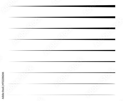 Stroke Lines Brush Sketching Black Seamless Design Elements Vector Illustration