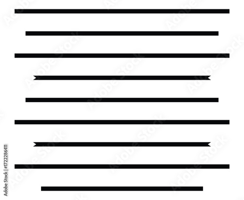 Lines Brush Stroke Patterns sketching Black Seamless Design Vector Illustration