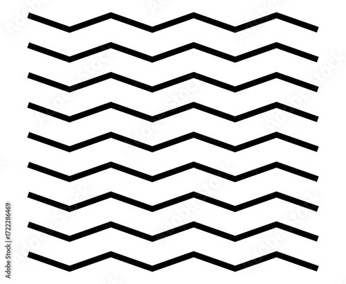 Lines Brush Stroke Patterns Texture Black Seamless sketching Design Vector Illustration